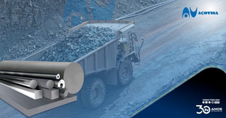 aços carbono na mineração