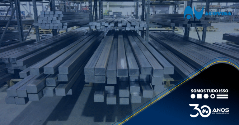 barra quadrada de aço