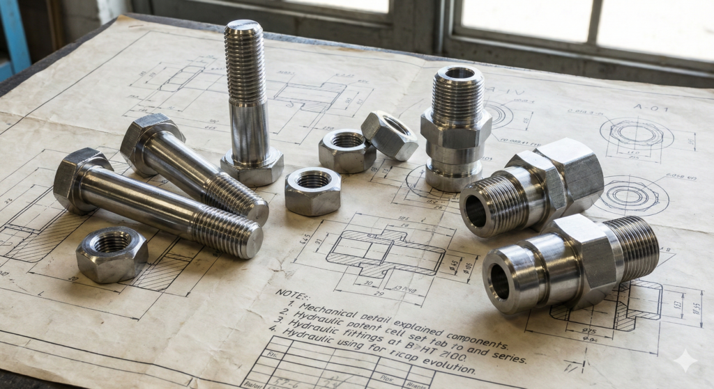 Aço Carbono Ressulfurado em Santa Catarina: Soluções de Alta Usinabilidade para a Indústria 2026 2 Aplicacoes de aco carbono ressulfurado em pecas automotivas e hidraulicas