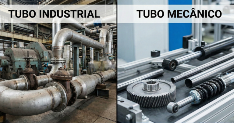 Diferença entre Tubo Industrial e Tubo Mecânico