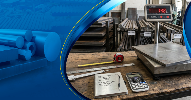 como calcular o peso de chapas e barras de aço